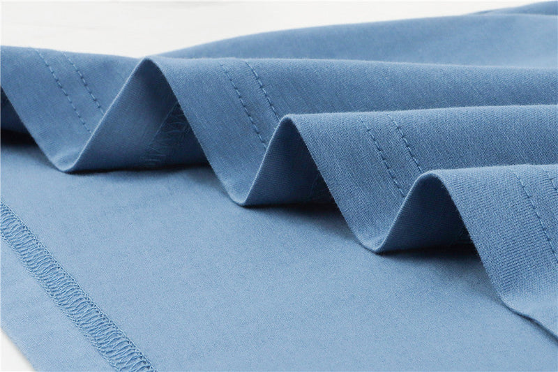 Camiseta Masculina de Algodão Com Gola V