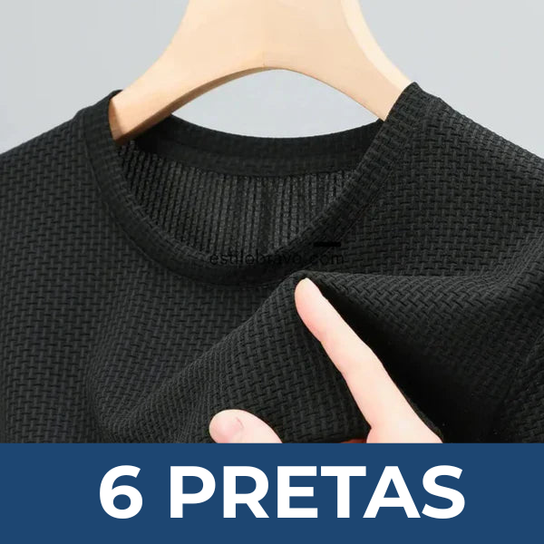 Kit de 6 Camisas Respiráveis Premium (PAGUE 3 LEVE 6 + BRINDE)