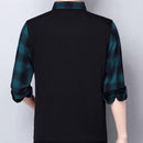 colete masculino + camisa tricot