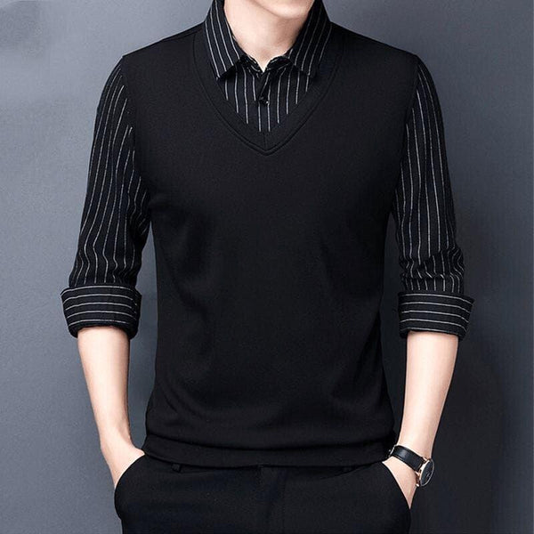 colete masculino + camisa tricot