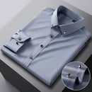 Camisa Social Slim  Seda Gelo